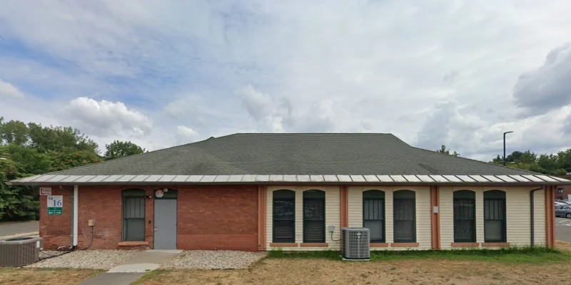 Side view of the rehab facility building