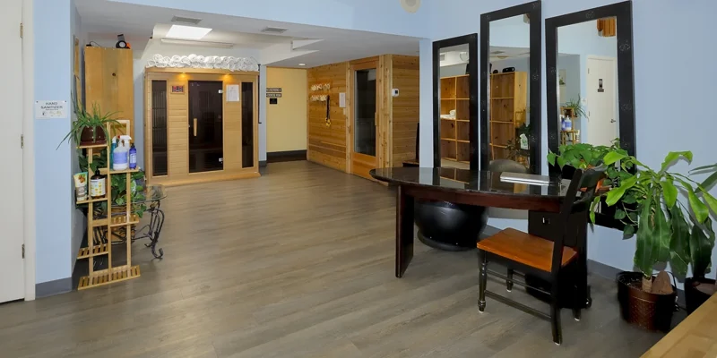 entry sauna area