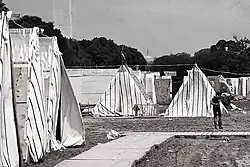 Rows of tents