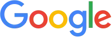 Each letter of "Google" is colored (from left to right) in blue, red, yellow, blue, green, and red.