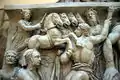 Apollo as the Sun god; cast of the sarcofago matti (c. 220 AD) (Museum of Roman Civilization)