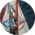 1974, The Second Day. Acrylic on panel, diameter 200&nbsp;cm