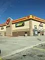 A Love's travel stop with a Subway and a Chester's Chicken restaurant