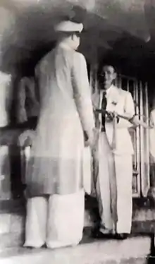 Abdication ceremony of Bảo Đại.