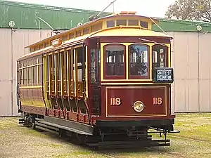 Type E tram no.&nbsp;118, built 1910