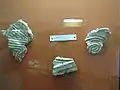 Fragments of wall decorations from Geoagiu de Sus, Romania
