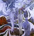 Albert Bloch, 1913, Summer Night, oil on canvas, 119 x 114&nbsp;cm