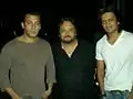 Koch is with Salman Khan and Riteish Deshmukh in Mumbai in 2011.