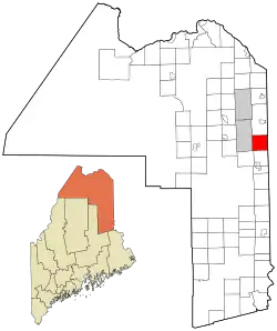 Location of Easton, Maine