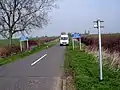 Narrow backroad near Hargrave, Bedfordshire, UK