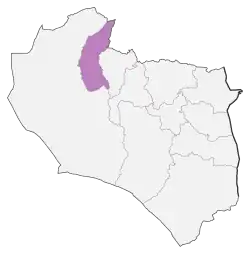 Location of Boshruyeh County in&nbsp;South Khorasan&nbsp;province