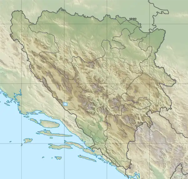 Podvisoki is located in Bosnia and Herzegovina