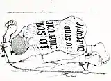 Il complesso di colpa/The Guilt Complex (1964). Ink Drawing for Franz Kafka's The Penal Colony.
