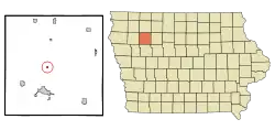 Location of Truesdale, Iowa