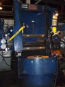 CNC VTL, 46" (1168&nbsp;mm) Bullard High Column Dynatrol, built mid-1960s.