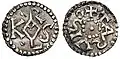 Charlemagne coins, denier or denaro c. 771–793