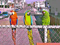 Composite artifact colors (from 640&nbsp;×&nbsp;200 monochrome)