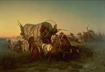 The Attack on an Emigrant Train, at the University of Michigan Museum of Art