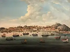 Early 19th century painting of Macau.