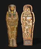 Coffin of Neskhons, c. 945-715 BC, Cleveland Museum of Art, Ohio
