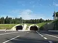 Panenská tunnel (2.1&nbsp;km (1.3&nbsp;mi)).