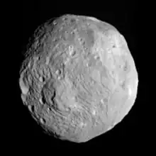 Vesta from 41,000&nbsp;km(9 July 2011)