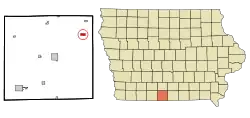 Location of Garden Grove, Iowa