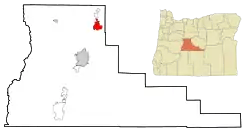 Location in Oregon