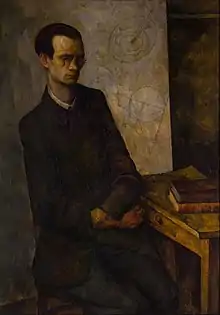 The Mathematician, 1919, 115.5 × 80.5&nbsp;cm. Museo Dolores Olmedo