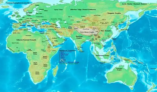 Image 5The Han dynasty and main polities in Asia c. 200 BC (from History of Asia)