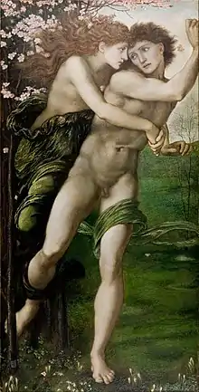 Phyllis and Demophoön, by Edward Burne-Jones, 1870, Birmingham Museum and Art Gallery