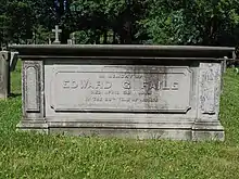 Inscription reads:&nbsp;"In memory of / Edward G Faile / Died April 29, 1864 / In the 66th year of his age"
