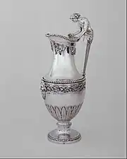 French Neoclassical ewer; 1784–1785; height: 32.9&nbsp;cm; Metropolitan Museum of Art