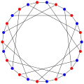 The chromatic number of the F26A graph is&nbsp;2.