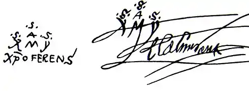 Signature of Christopher Columbus as JPEG image (1,308 × 481 pixel), 63&nbsp;kB