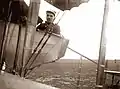 Battesti with his Caudron G.3 at the Escadrille 10 in 1915
