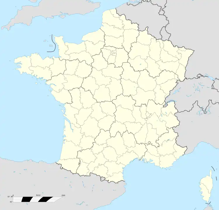 Nice is located in France
