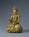 Culture/period: 13th-14th century, Goryeo dynasty. Provenance: Jangyeon-rI, Jangyang-myeon, Hoeyang-gun, Gangwon-do. Materials: Gilt-bronze. Dimensions: h. 15.5&nbsp;cm