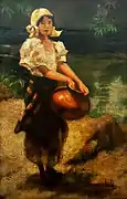 Girl at the fountain