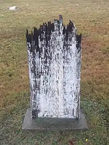 Austen's marker to commemorate the four that died on his flagship, HMS&nbsp;Vindictive – Royal Navy Burying Ground (Halifax, Nova Scotia) (1846)