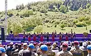 The kamancha ensemble, led by Elshan Mansurov&nbsp;[az], performs the folk dance melody "Uzundara"