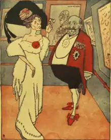 Kalinderu as an art collector, with Maica Smara; by Ion Theodorescu-Sion