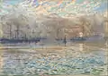 Winter morning, Wellington Harbour, circa 1900, Wellington, by James Nairn. Gift of Miss Mary Newton, 1939. Te Papa (1939-0009-7)