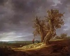 Landscape with Two Oaks (1641), oil on canvas, 88.5 x 110.5&nbsp;cm., Rijksmuseum