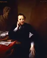 Sir Joshua Reynolds (1767), oil on canvas, 127 x 101.5&nbsp;cm., National Trust, Saltram