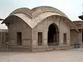 Side-view of the pavilion