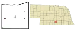 Location of Axtell, Nebraska