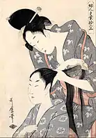 Hairdresser from the series Twelve types of women's handicraft