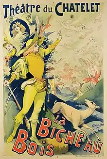 Poster for a Théâtre du Châtelet production of The White Doe