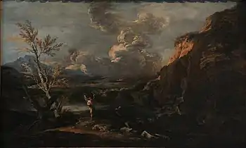 Tobias and the Angel (c. 1670), oil on canvas, 121 x 195&nbsp;cm., Musée des Beaux-Arts de Strasbourg